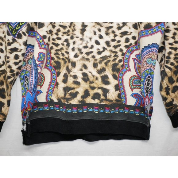 Etro 46 Animal and Paisley Sweatshirt Italy Large - Picture 3 of 16